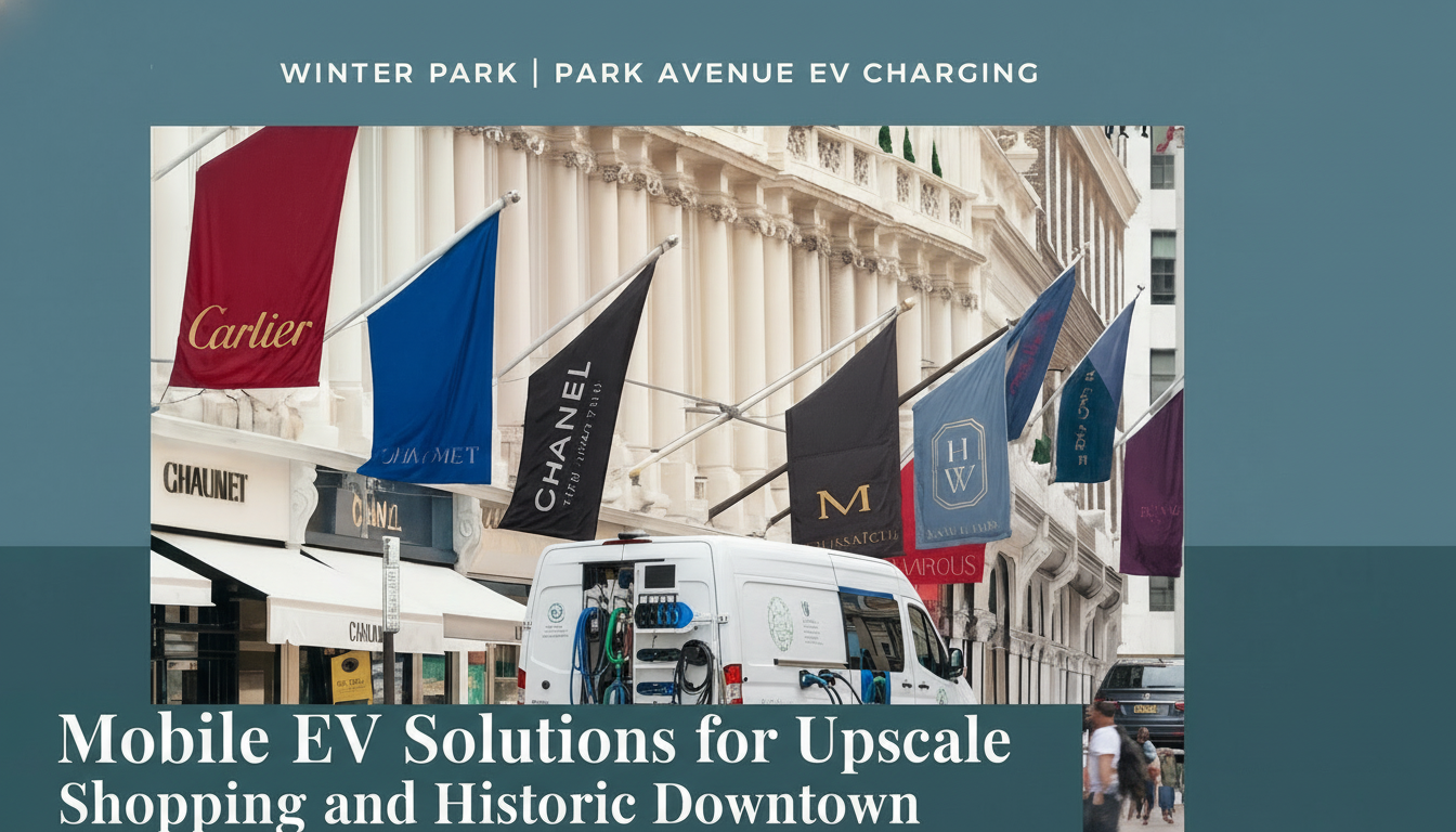 Winter Park & Park Avenue Charging: Mobile EV Solutions for Upscale Shopping and Historic Downtown